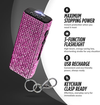 GD  Bling It On Stun Gun with Flashlight