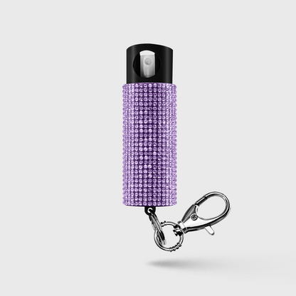 Pepper Spray With Stylish Rhinestone Design & Keychain | Bling It On