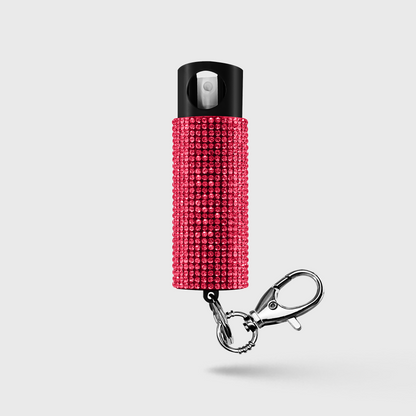 Pepper Spray With Stylish Rhinestone Design & Keychain | Bling It On