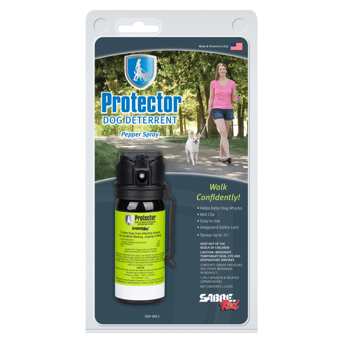 Sabre Red Protector Dog Deterrent 1.8oz w/belt clip