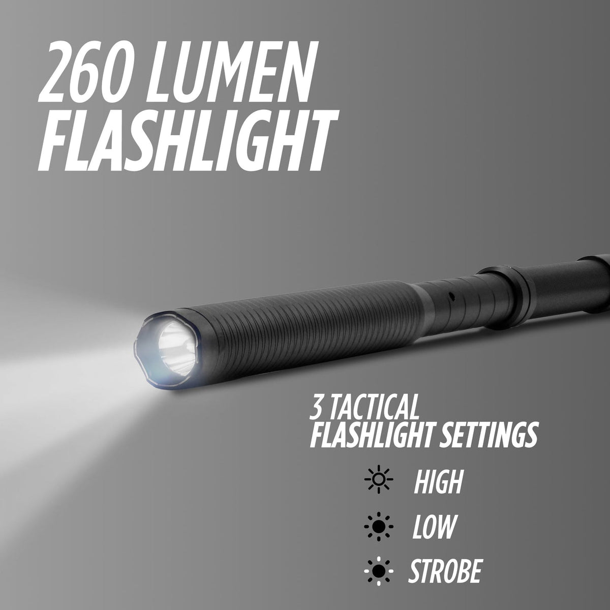 GD Titan Baton Tactical Flashlight/Stun Gun